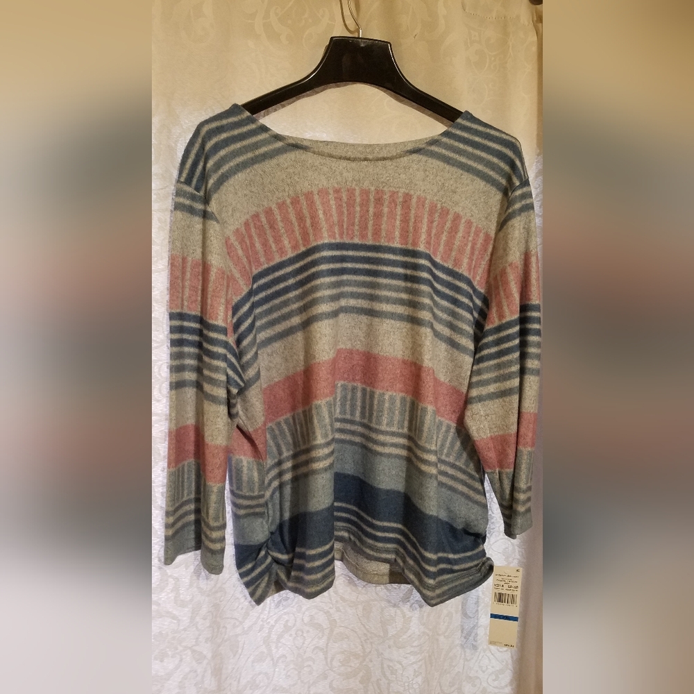 Alfred Dunner Casual Friday Watercolor Sweater Size PXL